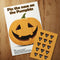 Pin The Nose On The Pumpkin Game With Stickers