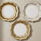 Porcelain Design Gold Paper Plates 20cm - Pack of 12