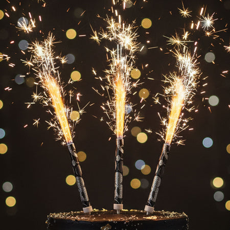 Glitz Black Ice Fountains - Pack of 3
