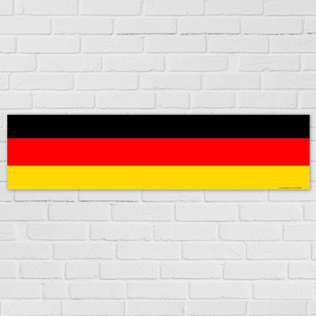 German Themed Flag Banner - 120 x 30cm