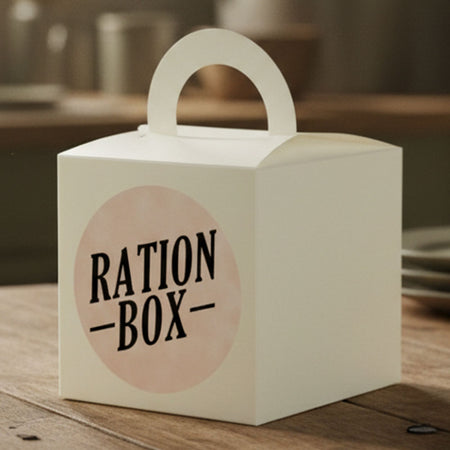 WW1 Ration Novelty Box & Sticker - Set of 15