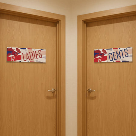 Remembrance Sunday Toilet Signs - Ladies & Gents