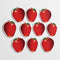 Mini Apple Cutouts - 10.2cm - Pack of 10