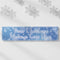 Frosty Snowflakes Personalised Banner - 1.2m