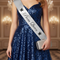 Prom Queen Sash Worn on Female Torso