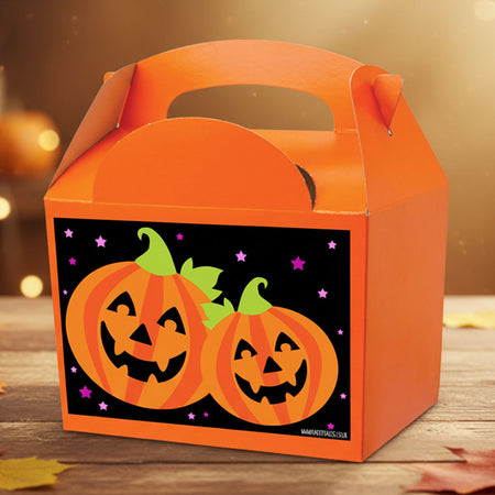 Halloween Pumpkin Party Box Kit - Pack of 4