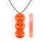 Halloween Glow In The Dark Pumpkin Necklace - Each