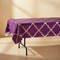 Purple Gold Moroccan Tablecloth on Table with Background
