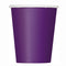 Purple Paper Cup - Each - 266ml