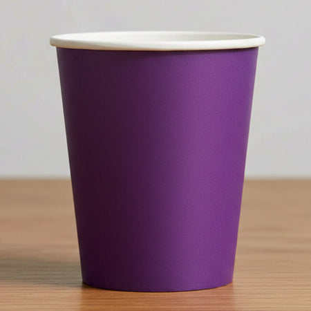 Purple Paper Cup - Each - 266ml