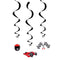 Motor Racing Whirls - 85cm - Pack of 3