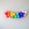 Rainbow Balloon Garland Realistic Square