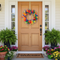 Rainbow Feather Wreath on Door