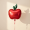 Red Apple Foil Balloon with Ribbon