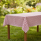 Red Gingham Tablecloth Outdoor Setting
