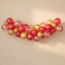 Red Gold Balloon Cloud Neutral Background