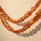 Red Gold Orange Foil Garland Cream Wall
