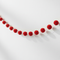 Red Mini Honeycomb Ball Garland Close Up
