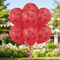 Red Poppy Balloon Bunch Outdoors