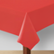 Red Tablecloth with Table Leg Floor and Wall