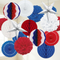 Red White Blue Party Decoration Kit with Room Background