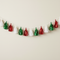 Red White Green Tassel Garland Wall