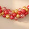 Red & Gold Mix Balloon Arch DIY Kit -  24 Balloons - 2.5m