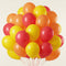 Red, Orange and Yellow Latex Balloons - 10
