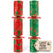 Christmas Crackers Eco-Friendly Holly Swirls Red & Green - Plastic Free - 10