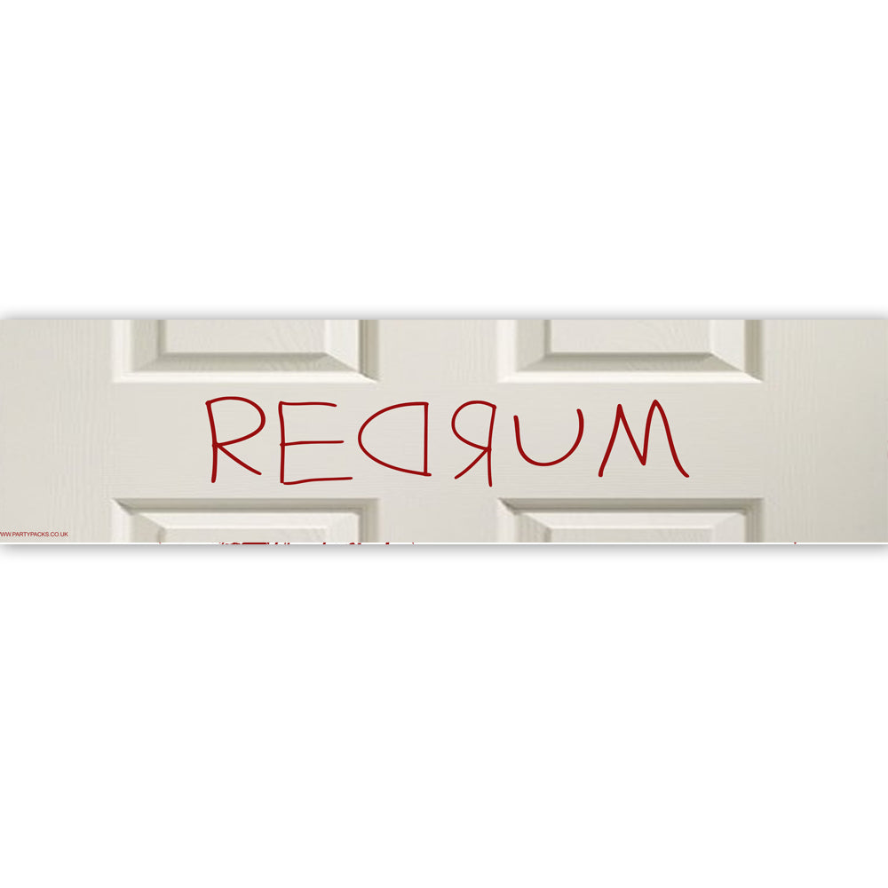 RedRum Horror Movie Paper Banner Decoration - 120cm x 30cm