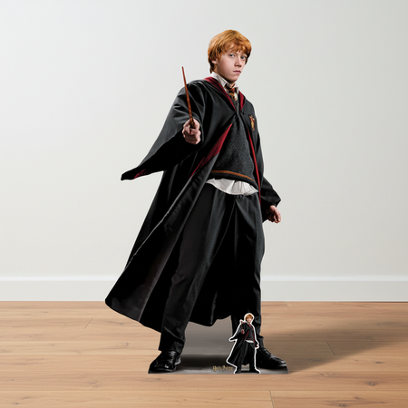 Ron Weasley Cardboard Cutout - Wood Floor White Wall