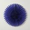 Royal Blue Paper Fan on Wall