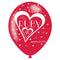 Ruby 40th Anniversary Latex Balloons - 11