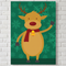 Rudolph Poster on White Brick Wall