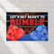 Rumble boxing poster on a white brick wall