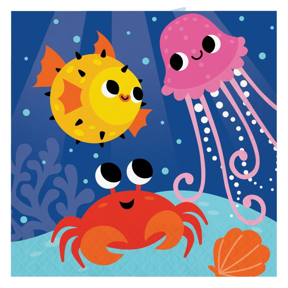 Sealife Paper Napkins - Pack of 16
