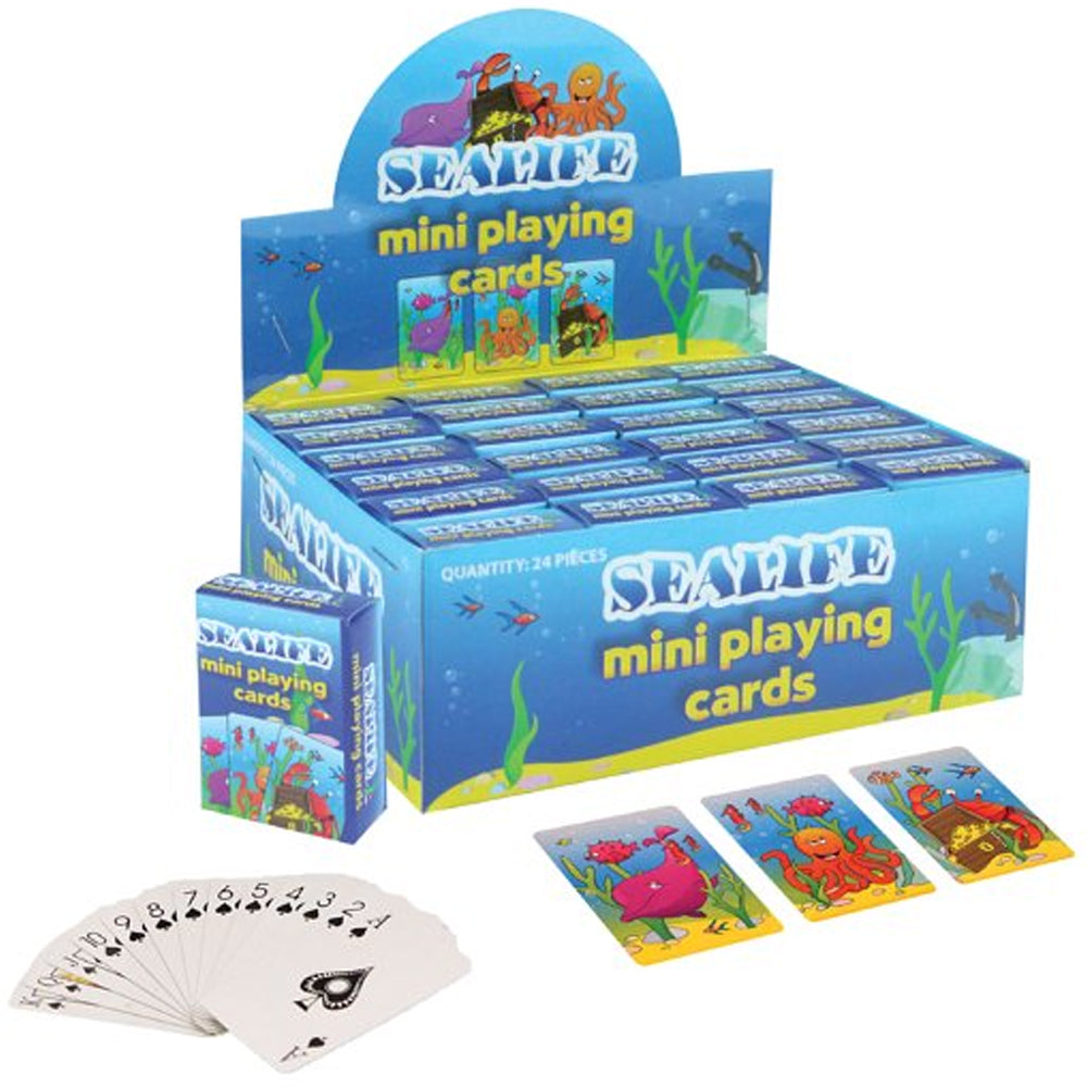 Pack of Mini Sealife Playing Cards - 4cm x 6cm