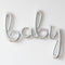 Baby Silver Script Phrase Air-Fill Foil Balloon - 39
