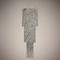 Silver chandelier with a clean background