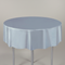 Silver Round Plastic Tablecloth - 2.13m