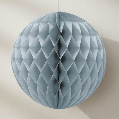 Silver Grey Tissue Ball - 20cm