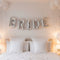 Silver 'Bride' Balloon Bunting - 35cm