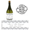 Silver Hearts Personalised Mini Champagne Bubbles - Pack of 16