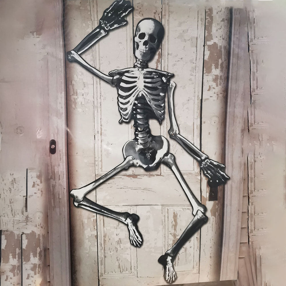 Skeleton Jointed Cutout Wall Decoration - 1.34m