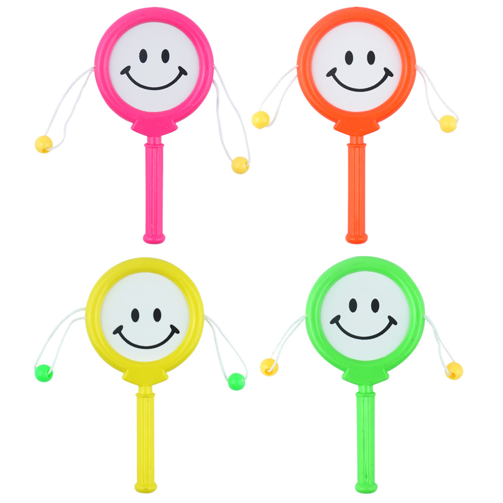 Smiley Hand Drum Assorted Colours - Each