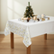 Christmas Snowflakes Plastic Tablecloth - 1.37m X 2.13m