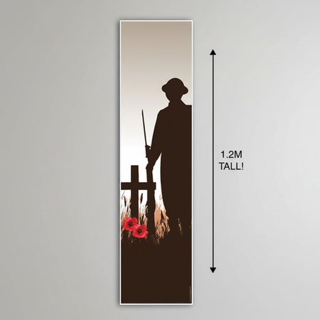 Soldier Remembrance Banner on Wall