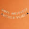 Gold 'Happy Halloween Witches & Wizards' Banner - 2m