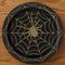 Halloween Black and Gold Spider Web Plates - 23cm - Pack of 8