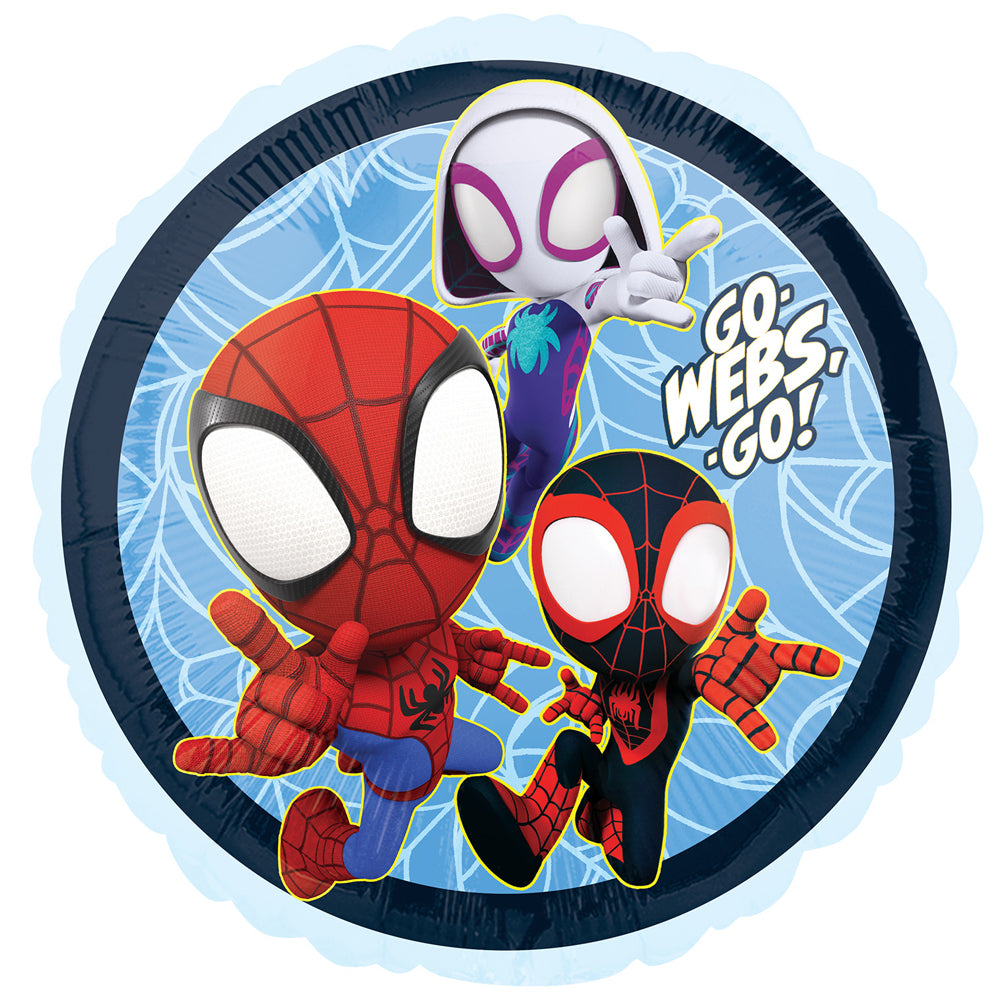 Spidey And His Amazing Friends Round Foil Balloon - 18"